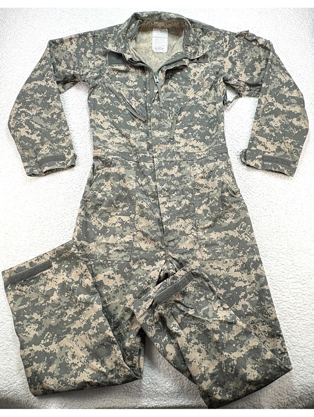 Military Nylon Mechanic Coveralls - Small - Universal Camouflage Print Type III